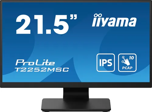 iiyama ProLite T2252MSC-B2 écran plat de PC 54,6 cm (21.5") 1920 x 1080 pixels Full HD LCD Écran tactile Noir