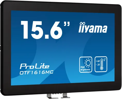 iiyama OTF1616MC-B1 écran plat de PC 39,6 cm (15.6") 1920 x 1080 pixels Full HD LCD Écran tactile Noir