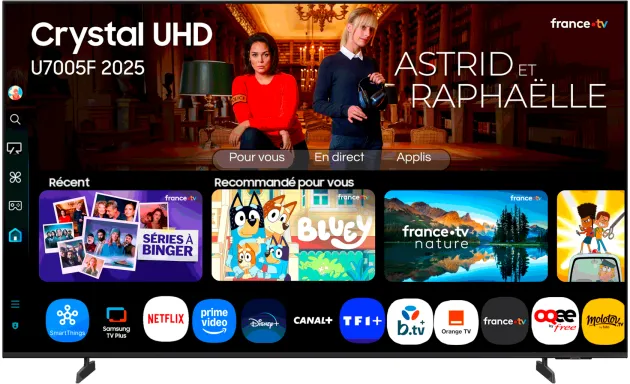Samsung TV Crystal UHD 43" U7005F 2025, 4K, Smart TV