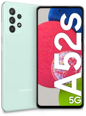 Samsung Galaxy A52s 5G SM-A528BLGDEUE smartphone 16,5 cm (6.5") Double SIM hybride Android 11 USB Type-C 6 Go 128 Go 4500 mAh Couleur menthe