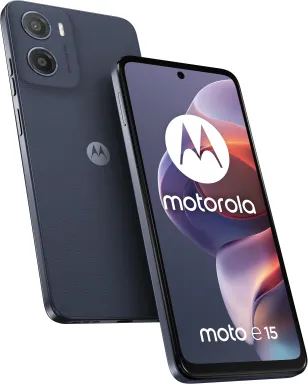 Motorola moto e15 16,9 cm (6.67") Double SIM Android 14 Go edition 4G USB Type-C 2 Go 64 Go 5200 mAh Bleu