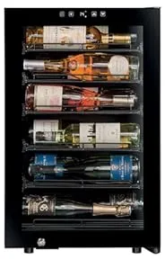 La Sommelière COLLECTION refroidisseur à vin Refroidisseur de vin compresseur Pose libre Noir 22 bouteille(s)