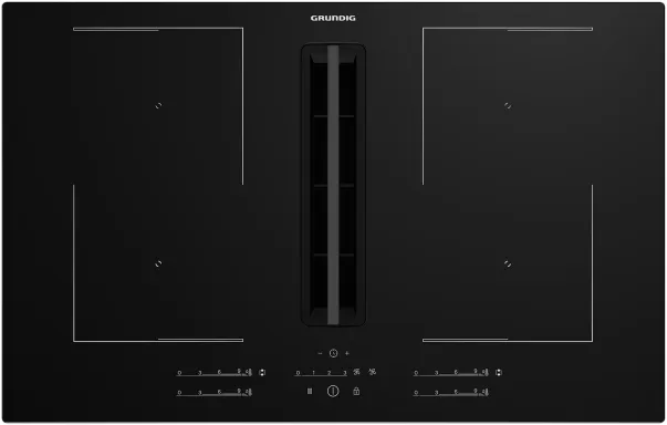 Grundig GIEH 834480 P plaque Noir Intégré 80 cm Plaque avec zone à induction 4 zone(s)