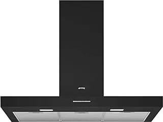 Smeg KBT900NE hotte Montée au mur Noir 480 m³/h A