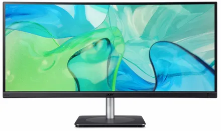 Acer CB343CUR écran plat de PC 86,4 cm (34") 3440 x 1440 pixels UltraWide Quad HD LED Noir, Argent