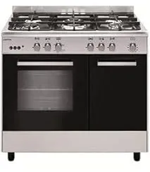 Airlux AA9PCGIX2 four et cuisinière Built-in cooker Électrique/Gaz Gaz Noir, Argent B