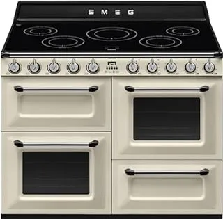 Smeg TR4110IP2 four et cuisinière Electrique Plaque avec zone à induction Crème A