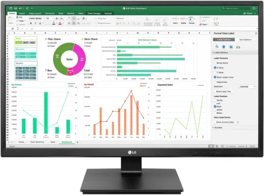 LG 24BN55YP-B écran plat de PC 60,5 cm (23.8") 1920 x 1080 pixels Full HD LED Noir