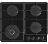 Gorenje GTW641EB plaque Noir Intégré 60 cm Gaz 4 zone(s)