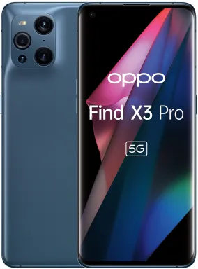 OPPO Find X3 Pro 17 cm (6.7") Double SIM Android 11 5G USB Type-C 12 Go 256 Go 4500 mAh Bleu