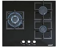 CATA SCI 6021 BK Noir Intégré 60 cm Gaz 3 zone(s)