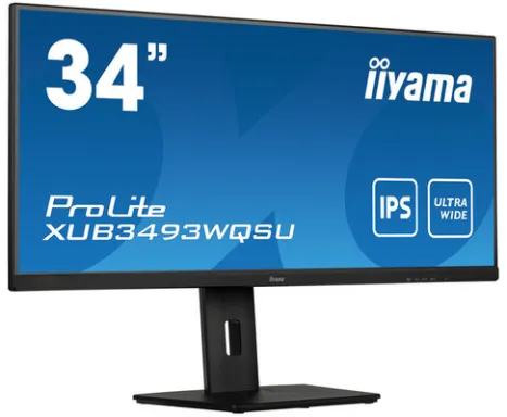 iiyama ProLite XUB3493WQSU-B5 écran plat de PC 86,4 cm (34") 3440 x 1440 pixels UltraWide Quad HD LED Noir