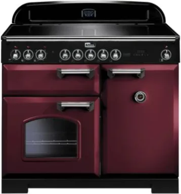 Falcon Classic Deluxe 100 Cuisinière Electrique Plaque avec zone à induction Cerise (fruit) A