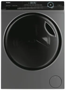 Haier HWD80-B14959S8EU1 machine à laver avec sèche linge Pose libre Charge avant Noir, Argent D
