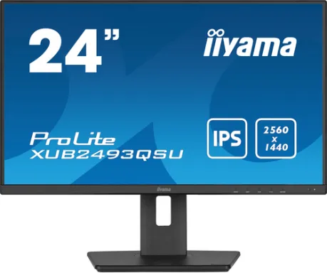 iiyama ProLite XUB2493QSU-B5 écran plat de PC 61 cm (24") 2560 x 1440 pixels Wide Quad HD LED Noir