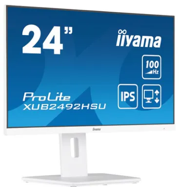 iiyama XUB2492HSU-W6 écran plat de PC 60,5 cm (23.8") 1920 x 1080 pixels Full HD LED Blanc