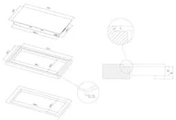 Rosieres RDH32/1 Noir Intégré 28.8 cm Céramique 2 zone(s)