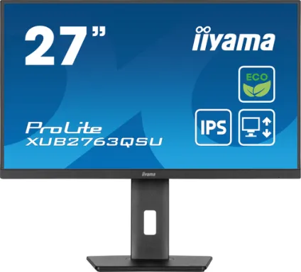 iiyama ProLite XUB2763QSU-B1 écran plat de PC 68,6 cm (27") 2560 x 1440 pixels Full HD LED Noir