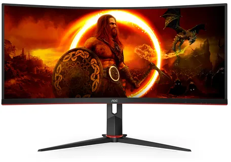 AOC G2 CU34G2XP écran plat de PC 86,4 cm (34") 3440 x 1440 pixels UltraWide Quad HD LED Noir