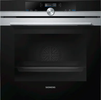 Siemens iQ700 HB672GBS2 four 71 L 3600 W Noir, Acier inoxydable