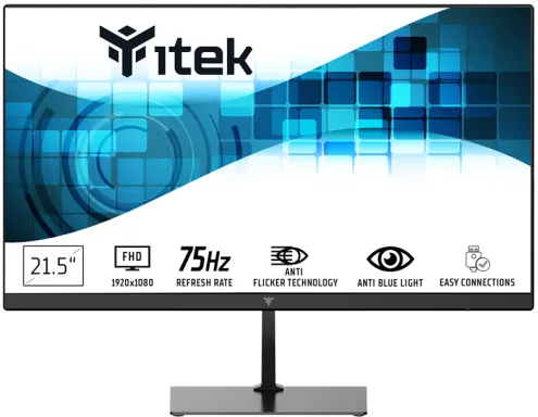 itek GWF écran plat de PC 54,5 cm (21.4") 1920 x 1080 pixels Full HD LED Noir