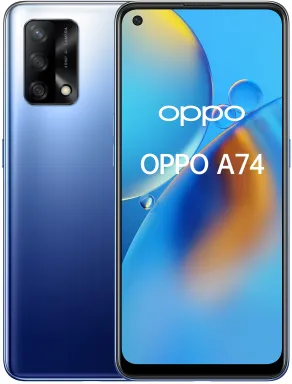 OPPO A74 16,3 cm (6.43") Double SIM ColorOS 11.1 4G USB Type-C 6 Go 128 Go 5000 mAh Bleu