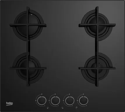 Beko HILG 64225 SB Noir Intégré 60 cm Gaz 4 zone(s)