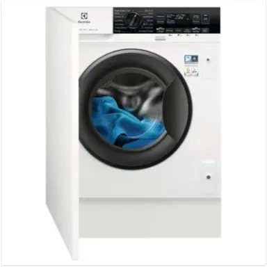 Electrolux EW7W3816BI machine à laver avec sèche linge Intégré Charge avant Noir, Blanc E