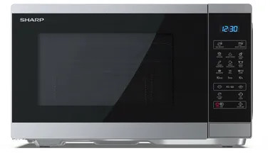 Sharp YC-MG252AE-S micro-onde Noir, Argent Micro-ondes grill Comptoir 25 L 900 W