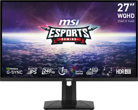 MSI G274QPXDE écran plat de PC 68,6 cm (27") 2560 x 1440 pixels Wide Quad HD LCD Noir