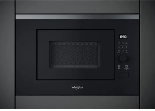 Whirlpool WMF201G Noir, Acier inoxydable Micro-ondes grill Intégré 20 L 800 W