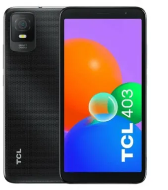 TCL 403 15,2 cm (6") Double SIM Android 12 Go edition 4G Micro-USB 2 Go 32 Go 3000 mAh Noir