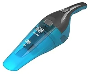 Black & Decker WDC215WA aspirateur de table Bleu, Titane Sans sac