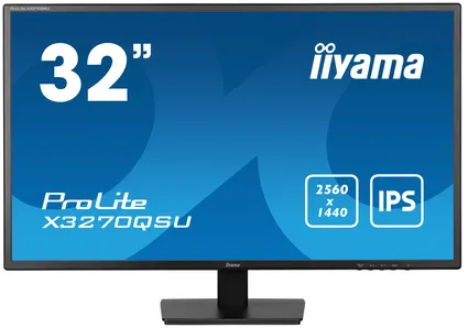 iiyama ProLite X3270QSU-B1 écran plat de PC 81,3 cm (32") 2560 x 1440 pixels Wide Quad HD LED Noir