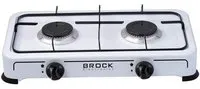 BROCK GS 002 W plaque Blanc Comptoir 47 cm Gaz 2 zone(s)