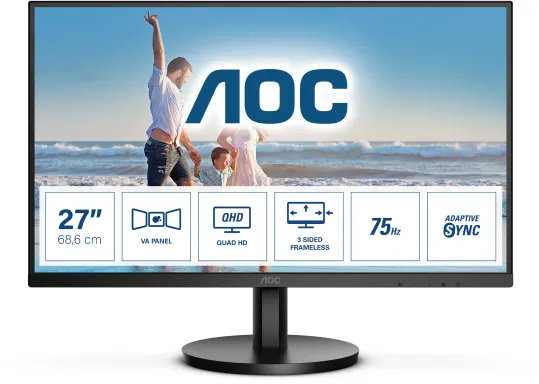 AOC Q27B3MA LED display 68,6 cm (27") 2560 x 1440 pixels Quad HD Noir