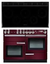 Falcon Professional + 110 Cuisinière Electrique Plaque avec zone à induction Rouge A