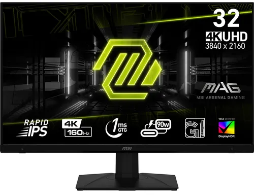 MSI MAG 322UPF écran plat de PC 81,3 cm (32") 3840 x 2160 pixels UltraWide Quad HD LCD Noir