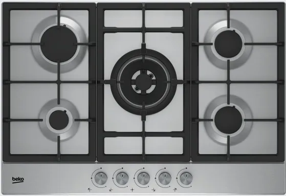 Beko HIAW 75225 SX plaque Acier inoxydable Intégré Gaz 5 zone(s)
