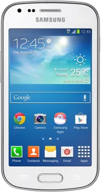 Samsung Galaxy Trend Plus GT-S7580 10,2 cm (4") SIM unique Android 4.2 3G Micro-USB B 0,75 Go 4 Go 1500 mAh Blanc