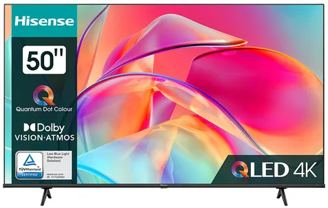Hisense 50E77KQ TV 127 cm (50") 4K Ultra HD Smart TV Noir 250 cd/m²