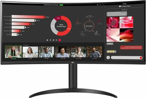 LG UW 34WR55QC-B.AEU écran plat de PC 86,4 cm (34") 3440 x 1440 pixels Wide Quad HD LED Noir