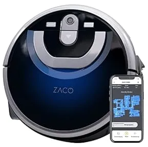 Zaco Robot W450 robot aspirateur 0,9 L Sans sac Bleu