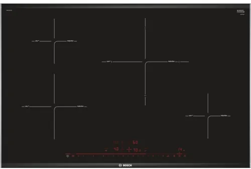 Bosch Serie 8 PIE875DC1E plaque Noir Intégré Plaque avec zone à induction 4 zone(s)