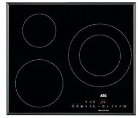 AEG IKB6330SFB Noir, Acier inoxydable Intégré 60 cm Plaque avec zone à induction 3 zone(s)