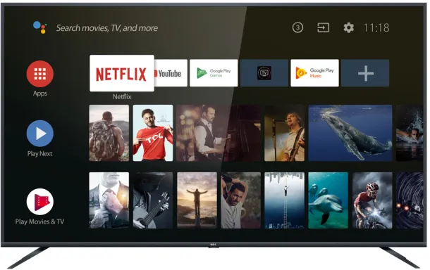 TCL 75EP662 TV 165,1 cm (65") 4K Ultra HD Smart TV Wifi Noir 330 cd/m²