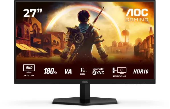 AOC G4 Q27G42XNE écran plat de PC 68,6 cm (27") 2560 x 1440 pixels Quad HD LED Noir, Rouge