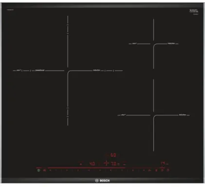 Bosch Serie 8 PID675DC1E plaque Noir Intégré Plaque avec zone à induction 3 zone(s)