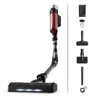 Rowenta X-Force Flex 9.60 RH2078 aspirateur de table Noir, Rouge Sans sac