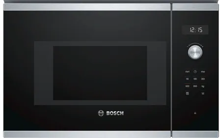 Bosch Serie 6 BFL524MS0 micro-onde Noir, Acier inoxydable Micro-onde simple Intégré 20 L 800 W